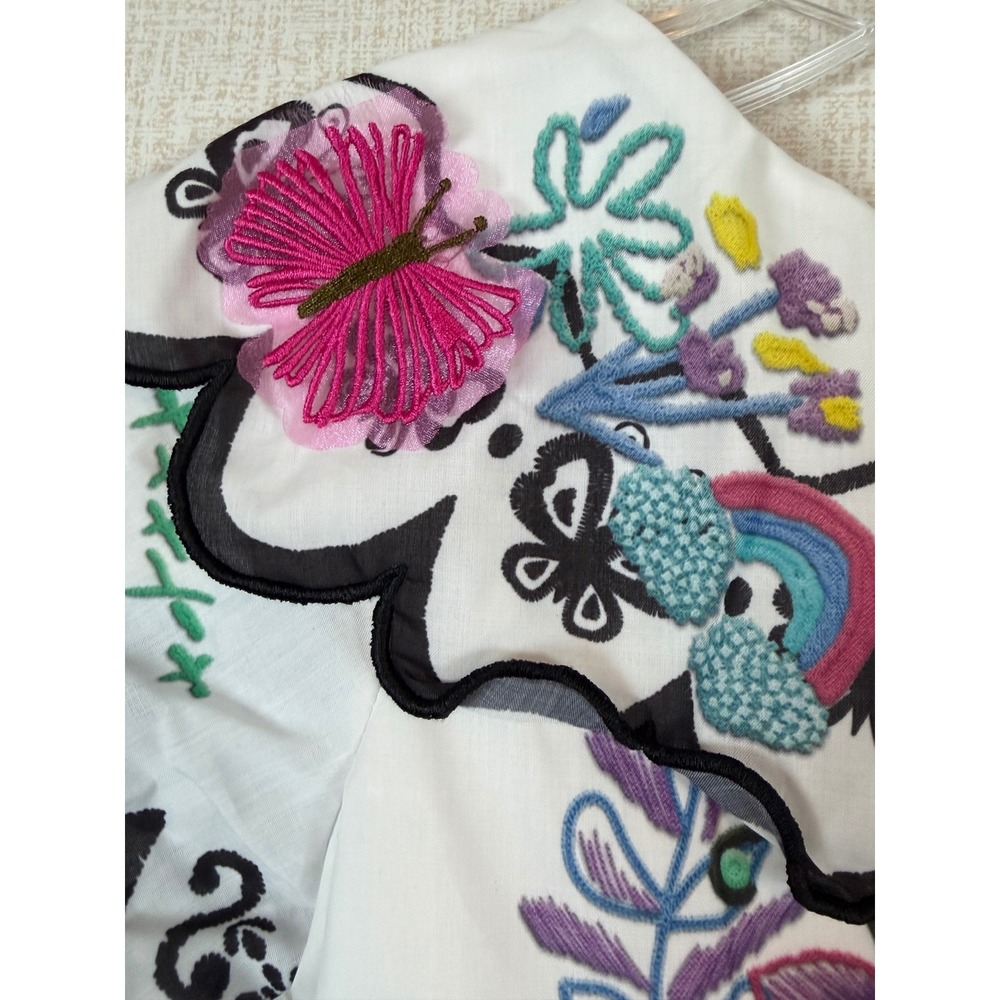 Disney Store Encanto Mirabel Costume Dress Girls Size 7/8 Embroidered Halloween - Picture 5 of 11